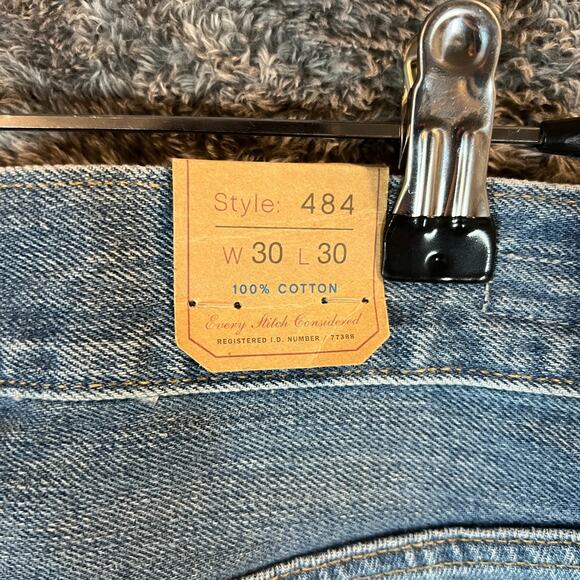 J Crew Jeans Mens 30x30 Light Wash 484 Slim Fit 100% Cotton Midrise Denim New - Picture 6 of 10